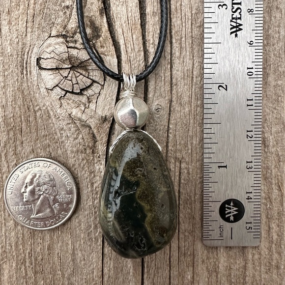 Ocean Jasper Necklace Connected to Joy, Release and Alignment. - Picture 7 of 7